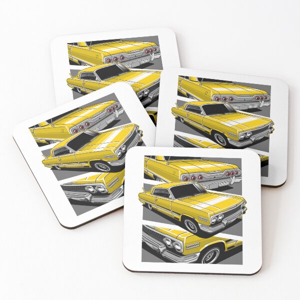 Item preview, Classic 1963 Chevrolet Impala Ss Yellow designed and sold by vektoranda.