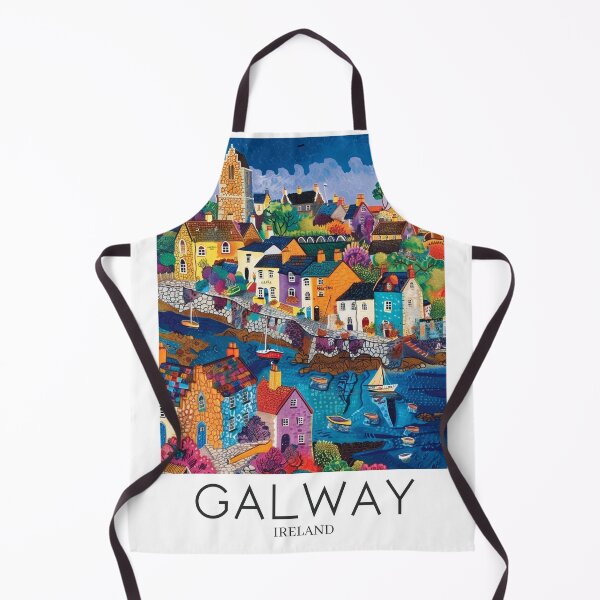 Item preview, A Pop Art Travel Print of Galway - Ireland designed and sold by StudioRedKoala.