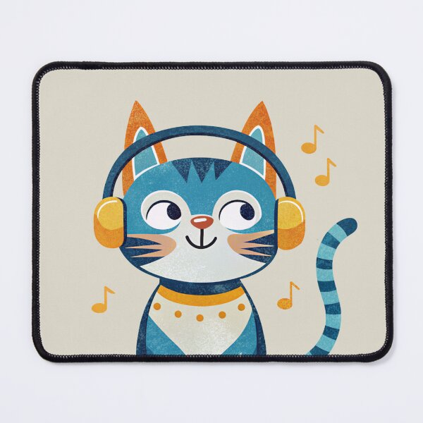 Item preview, Cat Music Lover With Headphones designed and sold by Lelijo.