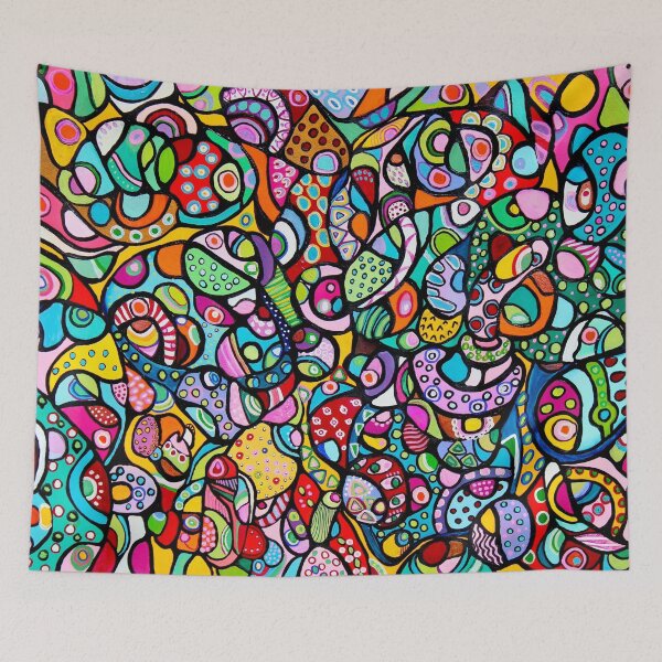 Item preview, 17. KUZJA crazy colorful detailed abstract joy by Veera Zukova designed and sold by Veera Zukova.