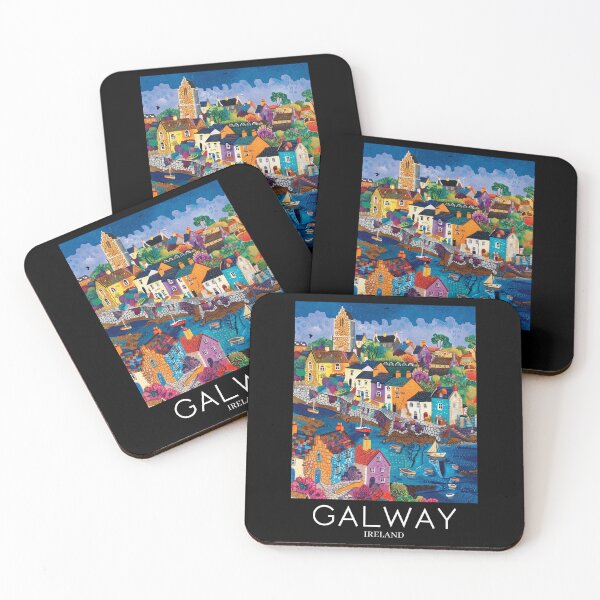 Item preview, A Pop Art Travel Print of Galway - Ireland designed and sold by StudioRedKoala.