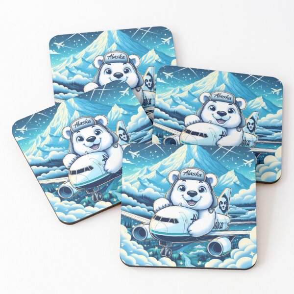 Item preview,  Alaska airlines aviation with a polar white bear designed and sold by Expressions-Sel.