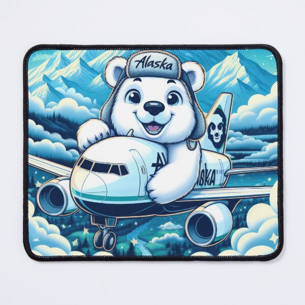 Item preview, Alaska airlines aviation with a polar white bear designed and sold by Expressions-Sel.