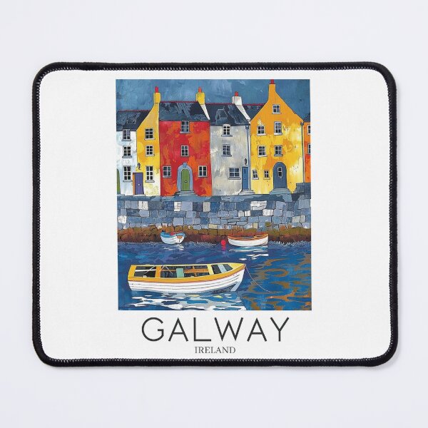 Item preview, A Pop Art Travel Print of Galway - Ireland designed and sold by StudioRedKoala.