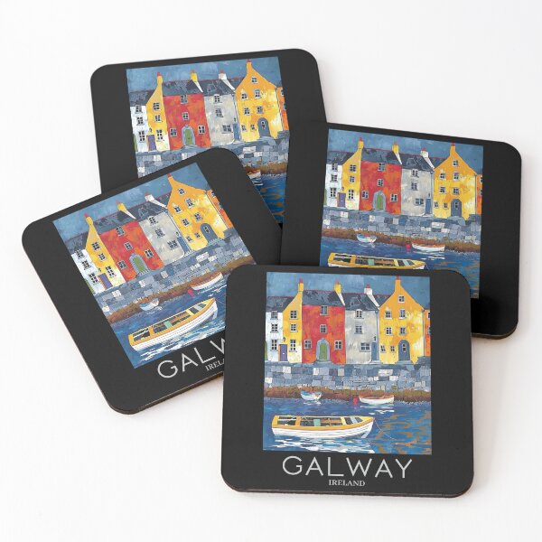 Item preview, A Pop Art Travel Print of Galway - Ireland designed and sold by StudioRedKoala.