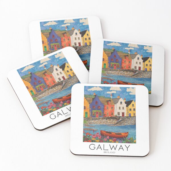 Item preview, A Pop Art Travel Print of Galway - Ireland designed and sold by StudioRedKoala.