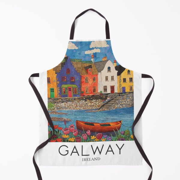 Item preview, A Pop Art Travel Print of Galway - Ireland designed and sold by StudioRedKoala.