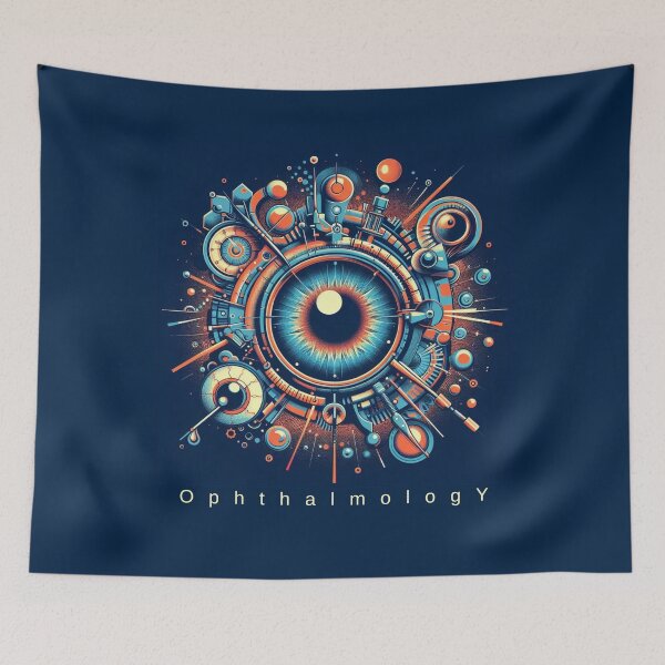 Item preview, Colorful Abstract dark blue Ophthalmology,brafdesign  designed and sold by Brafdesign.