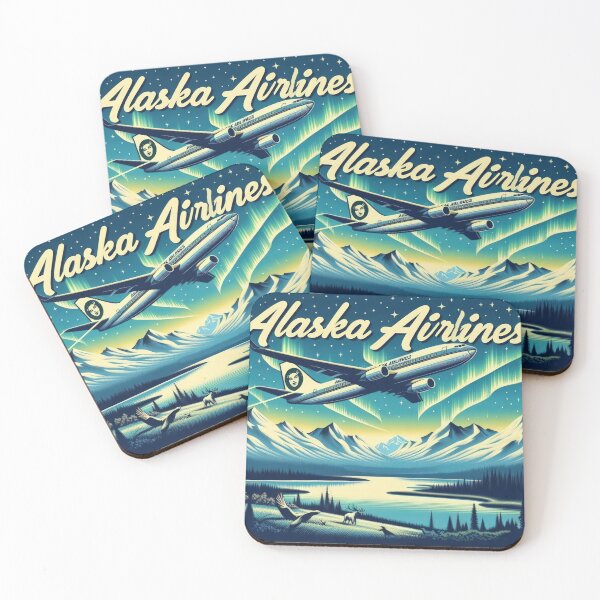 Item preview, Alaska airlines aviation with a northern landscape designed and sold by Expressions-Sel.