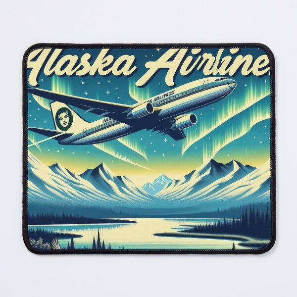 Item preview, Alaska airlines aviation with a northern landscape designed and sold by Expressions-Sel.