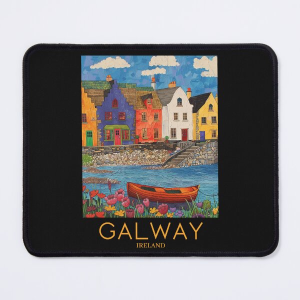 Item preview, A Pop Art Travel Print of Galway - Ireland designed and sold by StudioRedKoala.