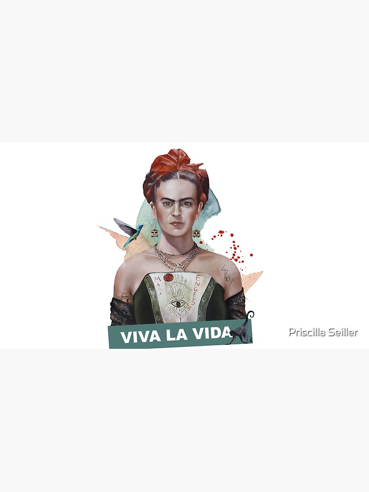 Aperçu 6 sur 6. Bob avec l'œuvre Portrait à la peinture de Frida Khalo créée et vendue par Aldarane.