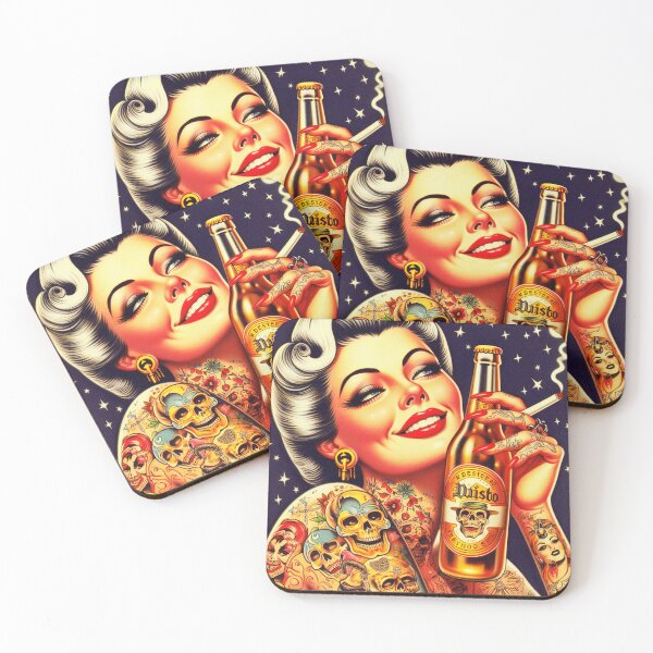Item preview, Vintage Beer Girl designed and sold by PulpVintage.