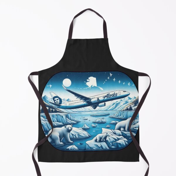 Item preview,  Alaska airlines  with glaciers and polar bears designed and sold by Expressions-Sel.