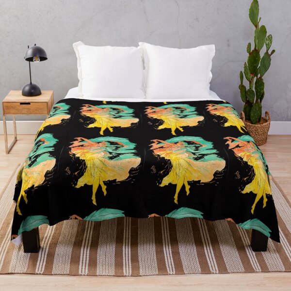 Item preview, Dancer In Motion Swirls of Color 1897 Jules Cheret designed and sold by RocketshipRetro.