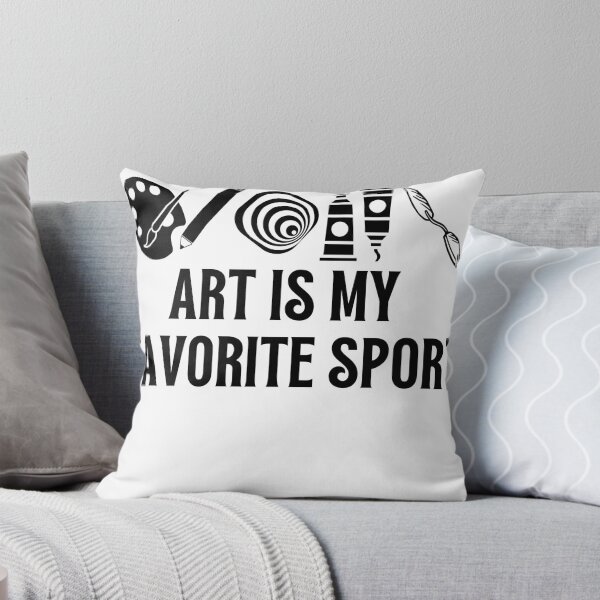 Item preview, Art is my favorite sport-black designed and sold by ColorsCocktails.
