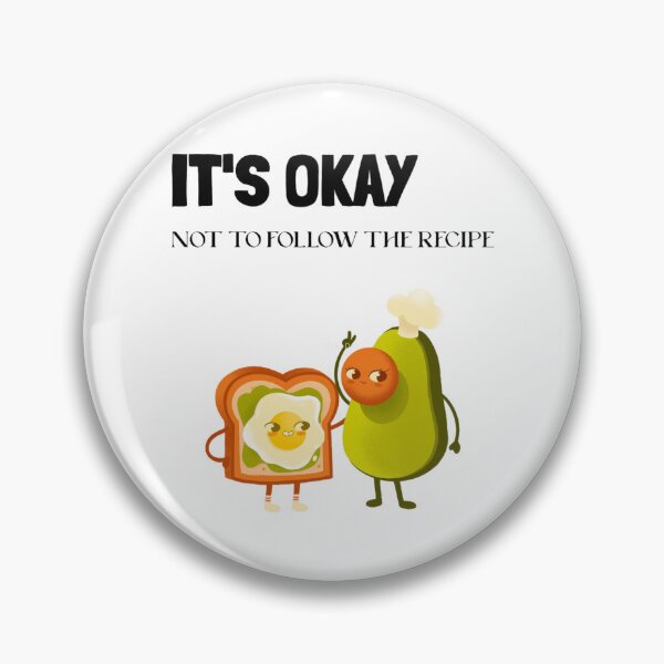 Item preview, It's Okay not to follow the recipe, funny food cooking quote, ORIGINAL Willow Days designed and sold by MoiraGooch326.