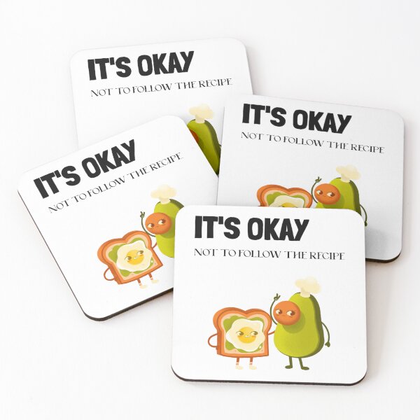 Item preview, It's Okay not to follow the recipe, funny food cooking quote, ORIGINAL Willow Days designed and sold by MoiraGooch326.