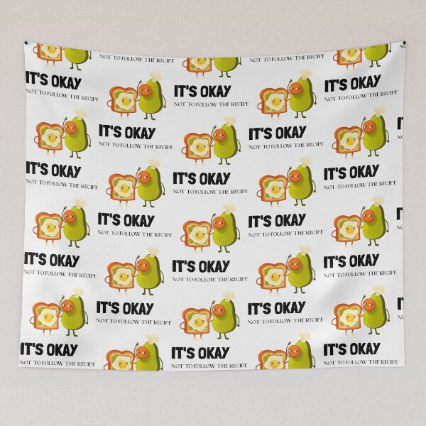 Item preview, It's Okay not to follow the recipe, funny food cooking quote, ORIGINAL Willow Days designed and sold by MoiraGooch326.