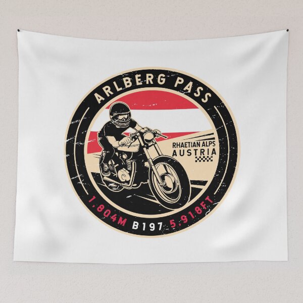 Item preview, Arlberg Pass | Austria | Motorcycle designed and sold by KrisSidDesigns.