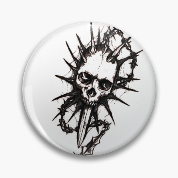 Item preview, skull with chain designed and sold by adiel14.