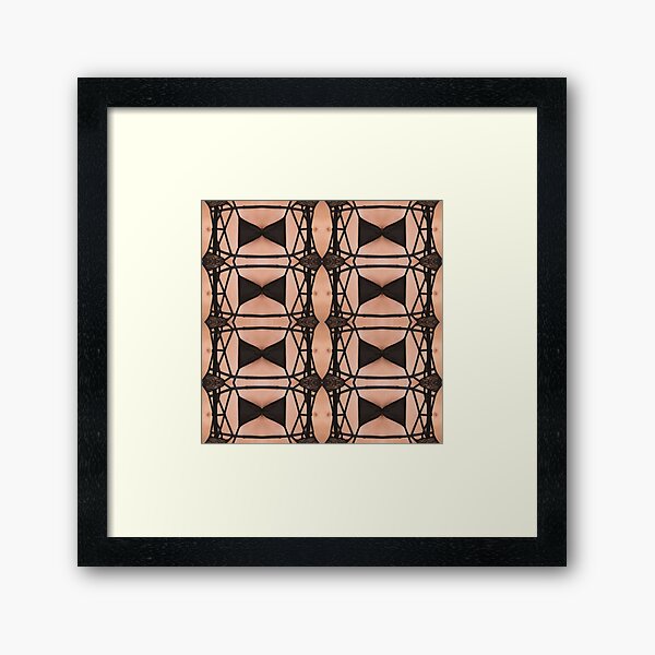 Recurrence, iteration, relapse, colors, coloration, colouration, marking, colours Framed Art Print