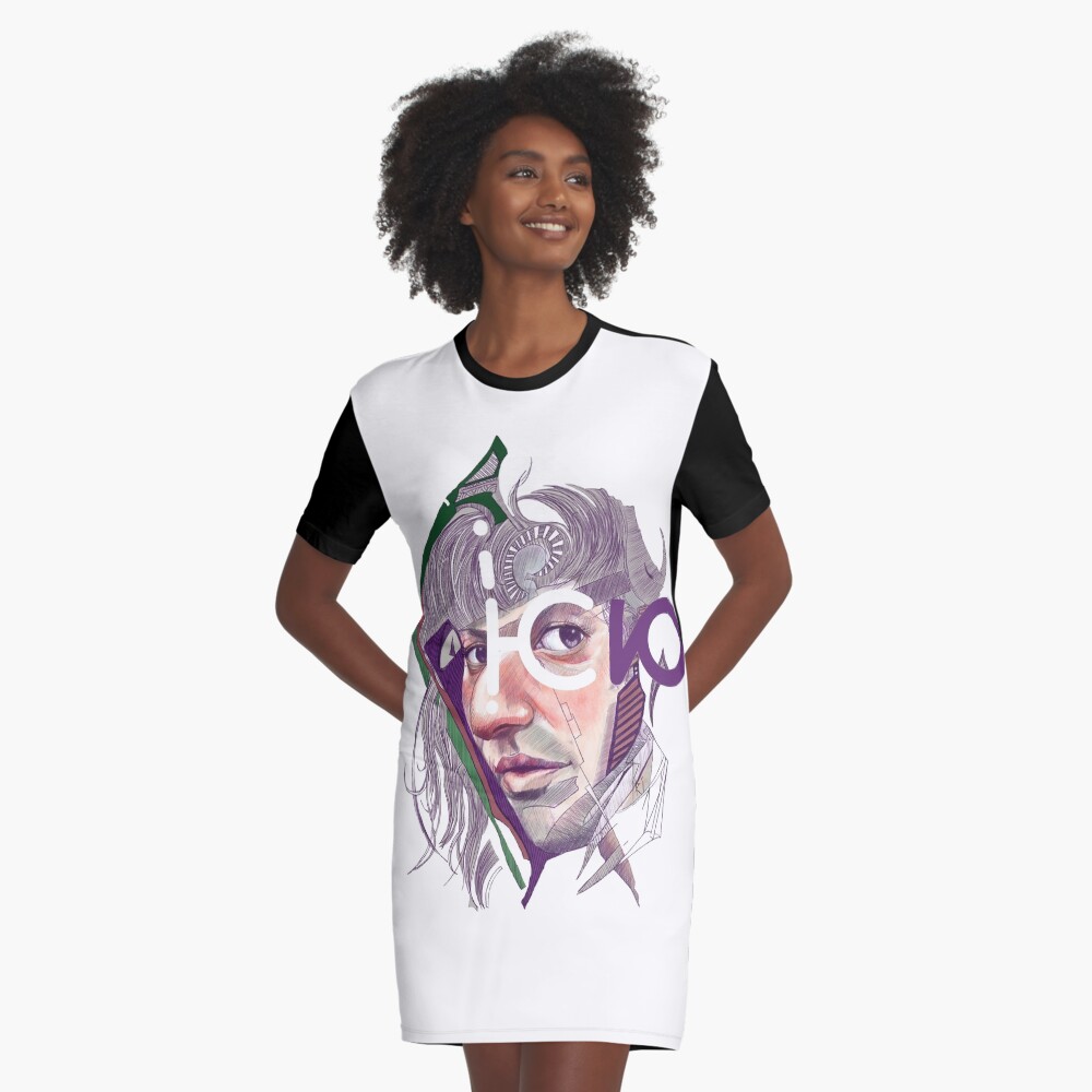 Aperçu de l'œuvre Robe t-shirt créée et vendue par Aldarane.