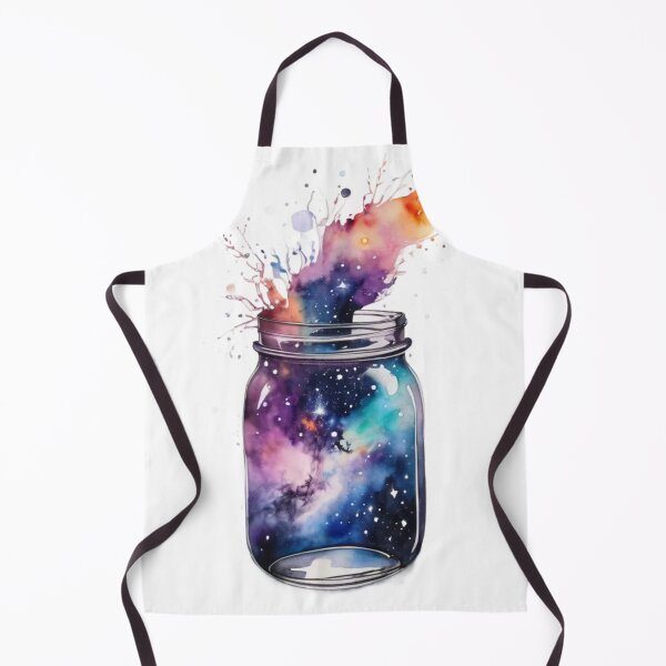 Item preview, Watercolor Universe Splashing out of Mason Jar designed and sold by cybersalegoods.