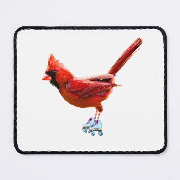 Item preview, Roller Skating Cardinal Red Bird  designed and sold by julyperson.