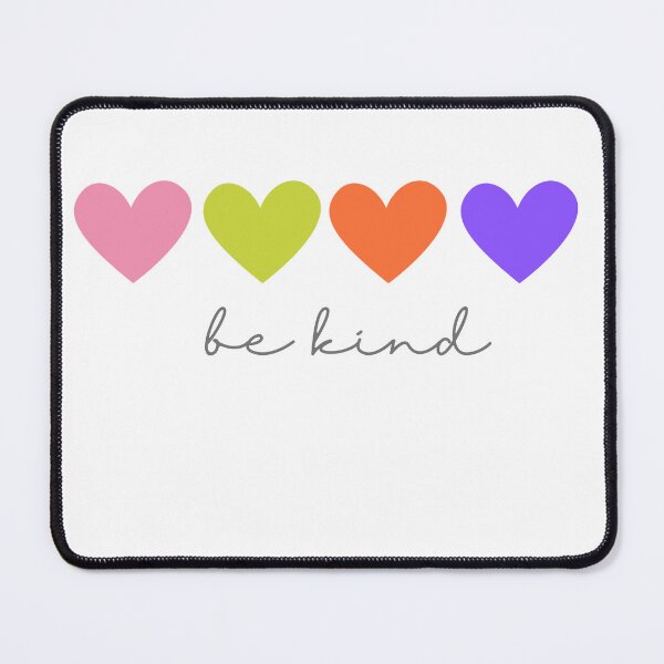 Item preview, COLOURFUL CUTE HEARTS BE KIND designed and sold by Nathalia Montoro.
