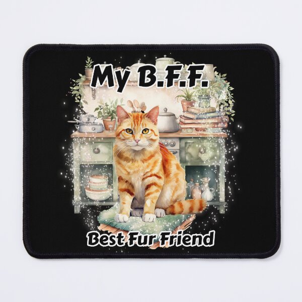 Item preview, My B.F.F. Orange stripe tabby designed and sold by Karen Wood.