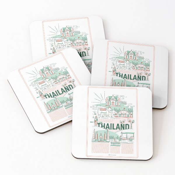 Item preview, Thailand Illustration Postcard designed and sold by ivaostrogonac.