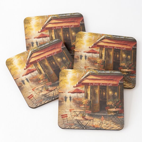 Item preview, “Paris Cafe”  | Charming Watercolor “Petite Paris Cafe” . By Carraann designed and sold by CARRAANN.