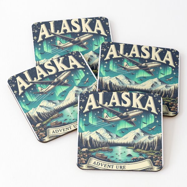 Item preview,  Alaska airlines adventure aviation landscape  designed and sold by Expressions-Sel.