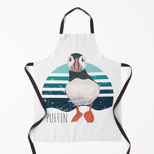 Item preview, Puffin on vintage sea background designed and sold by Deepness2023.