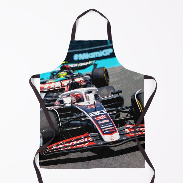 Item preview, Kevin Magnussen fighting with Lewis Hamilton during the 2024 Miami Grand Prix abstract designed and sold by Rodissimus1984.