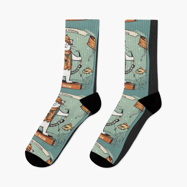 Item preview, Reel Meow, Cat Gone Fishing designed and sold by FitEnvy.