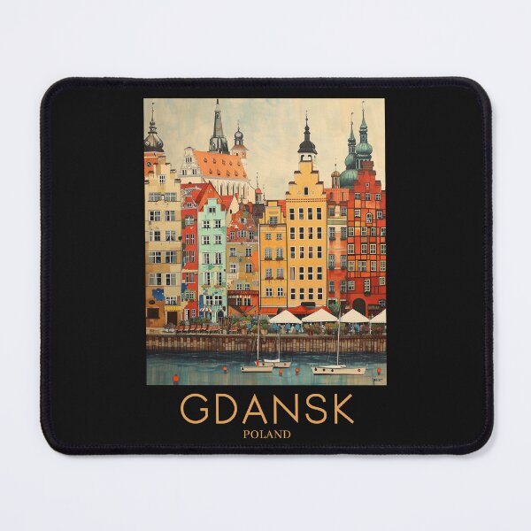 Item preview, A Pop Art Travel Print of Gdansk - Poland designed and sold by StudioRedKoala.