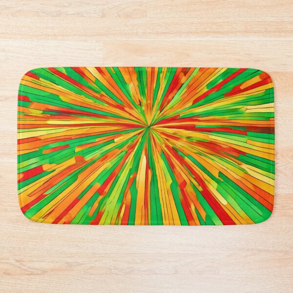 Item preview, Warm Tone Burst: Orange, Yellow, Red, Green designed and sold by Health And Fitness Posts e-Store.