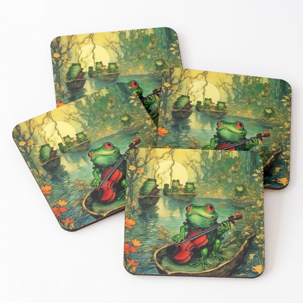 Item preview, Happy Frogs and Violins designed and sold by TheDarkWardrobe.