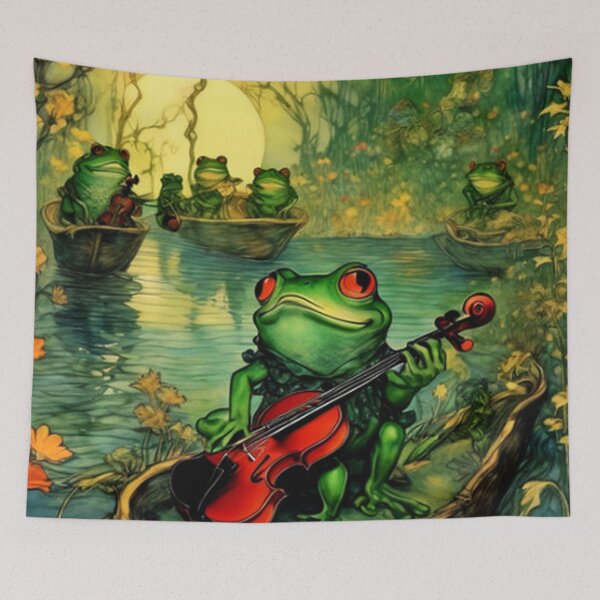 Item preview, Happy Frogs and Violins designed and sold by TheDarkWardrobe.