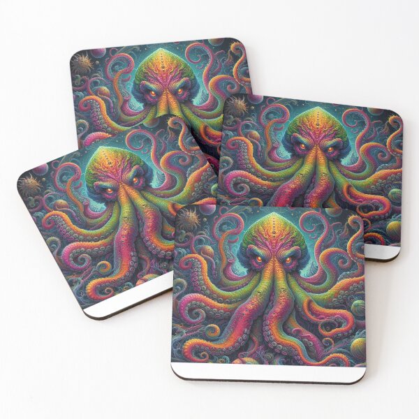Item preview, Cosmic Cephalopod: Psychedelic Space Octopus Digital Art Pack designed and sold by ThingStore.