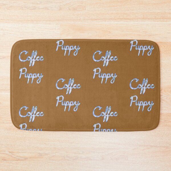 Item preview, Coffee Puppy (blue flowers) designed and sold by Cloud-Boy.