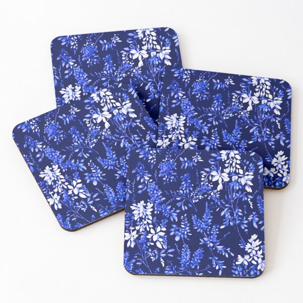 Item preview, Indigo Wisteria Midnight Florals Design 3 designed and sold by Tom-Johnson.