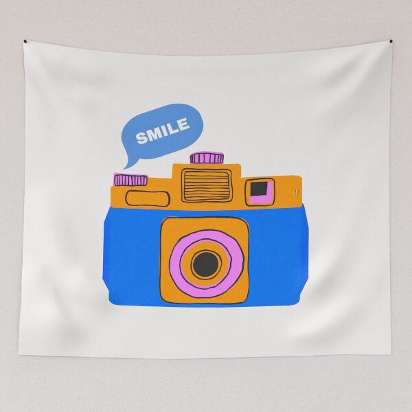 Item preview, Camera With Smile Word designed and sold by Luxuriously.
