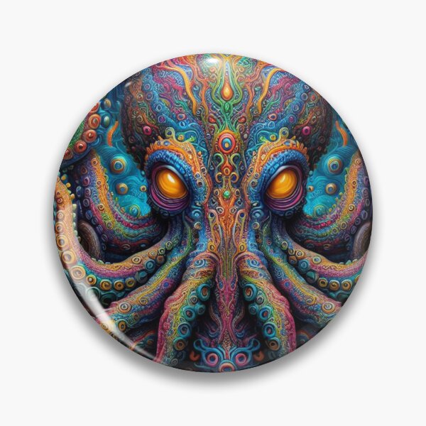 Item preview, Cosmic Cephalopod: Psychedelic Space Octopus Digital Art Pack designed and sold by ThingStore.