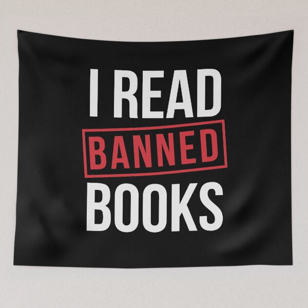 Item preview, I READ BANNED BOOKS designed and sold by LITHREADS.