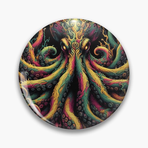 Item preview, Cosmic Cephalopod: Psychedelic Space Octopus Digital Art Pack designed and sold by ThingStore.