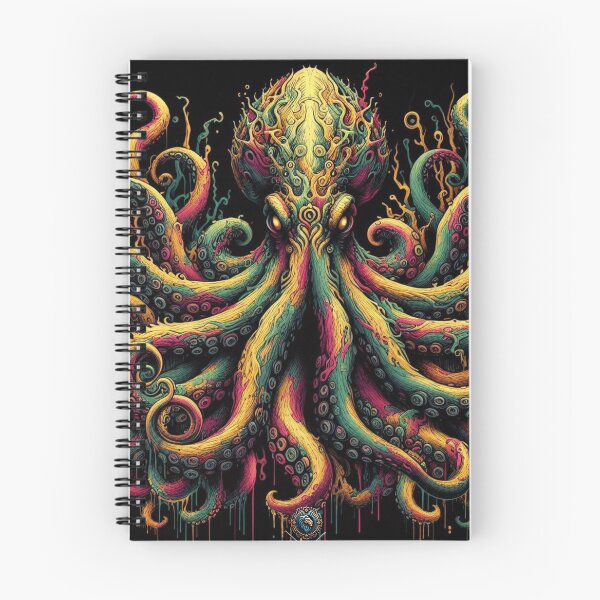Item preview, Cosmic Cephalopod: Psychedelic Space Octopus Digital Art Pack designed and sold by ThingStore.
