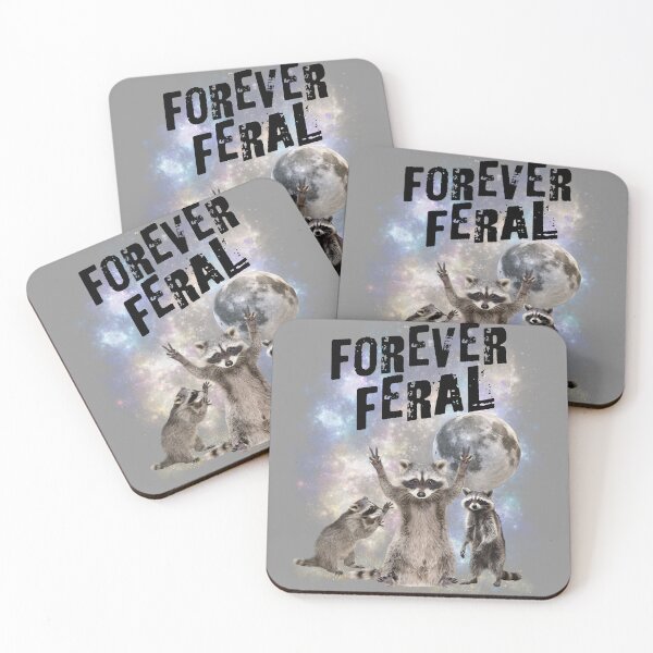 Item preview, Feral Forever Raccoon Moon Space Design designed and sold by Not A Typical  Teacher.